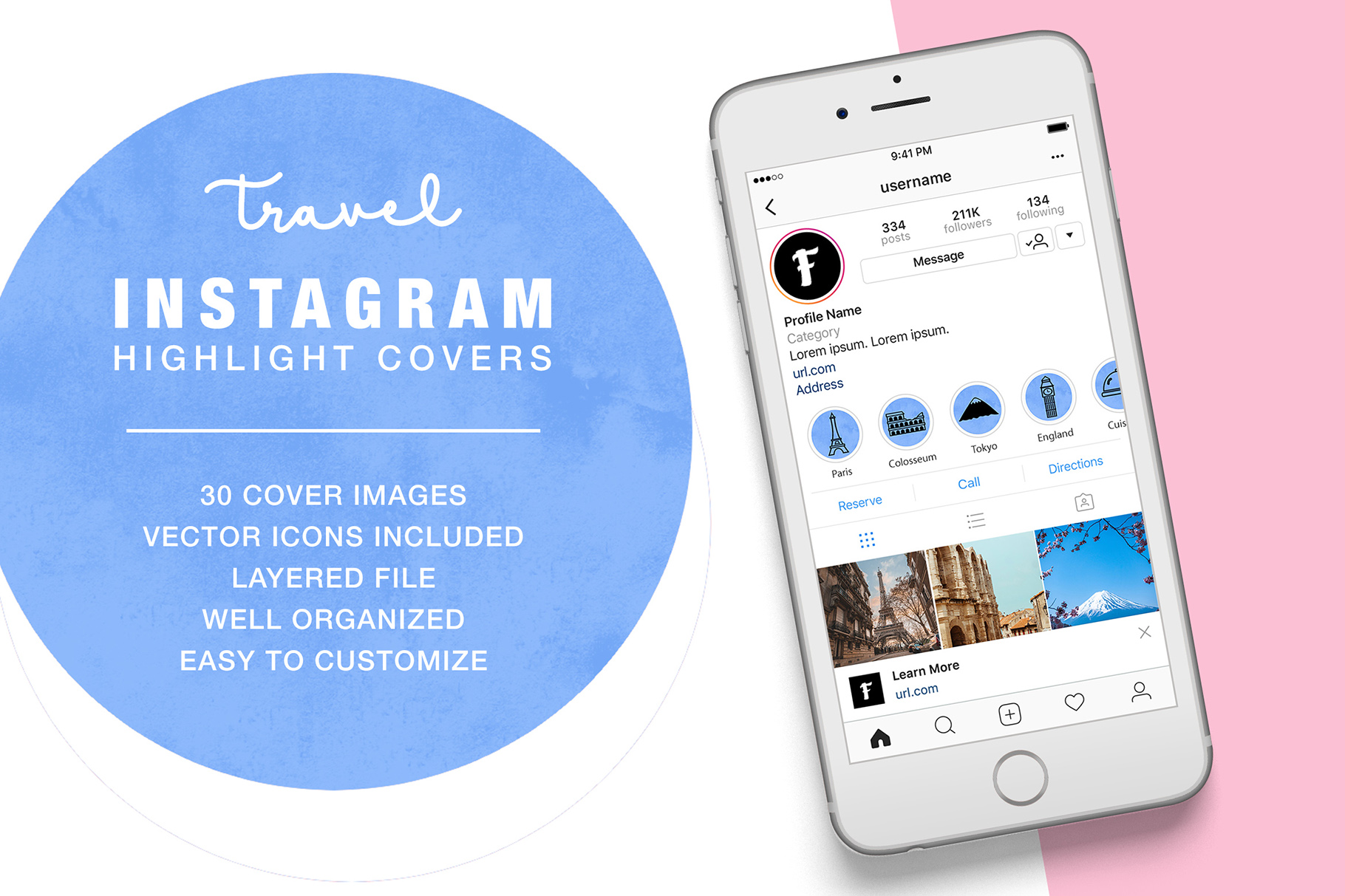 travel instagram highlight covers
