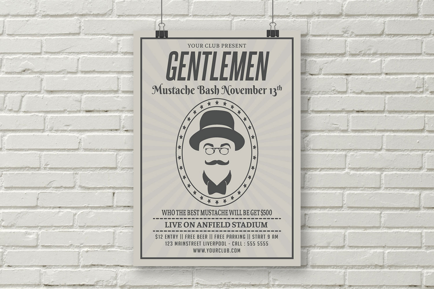 Movember Flyer Template