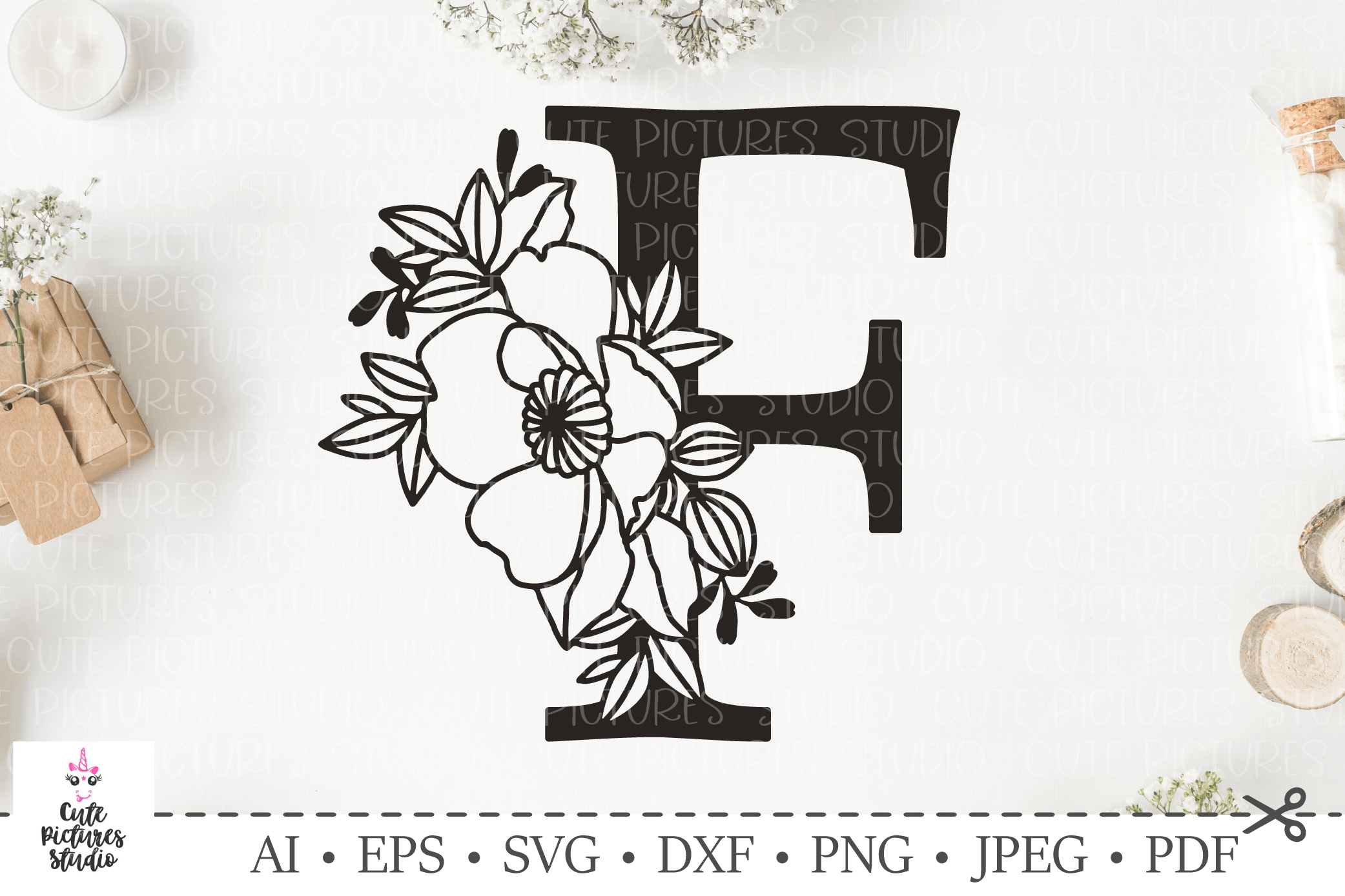 Free Free Floral Letter Svg 719 SVG PNG EPS DXF File