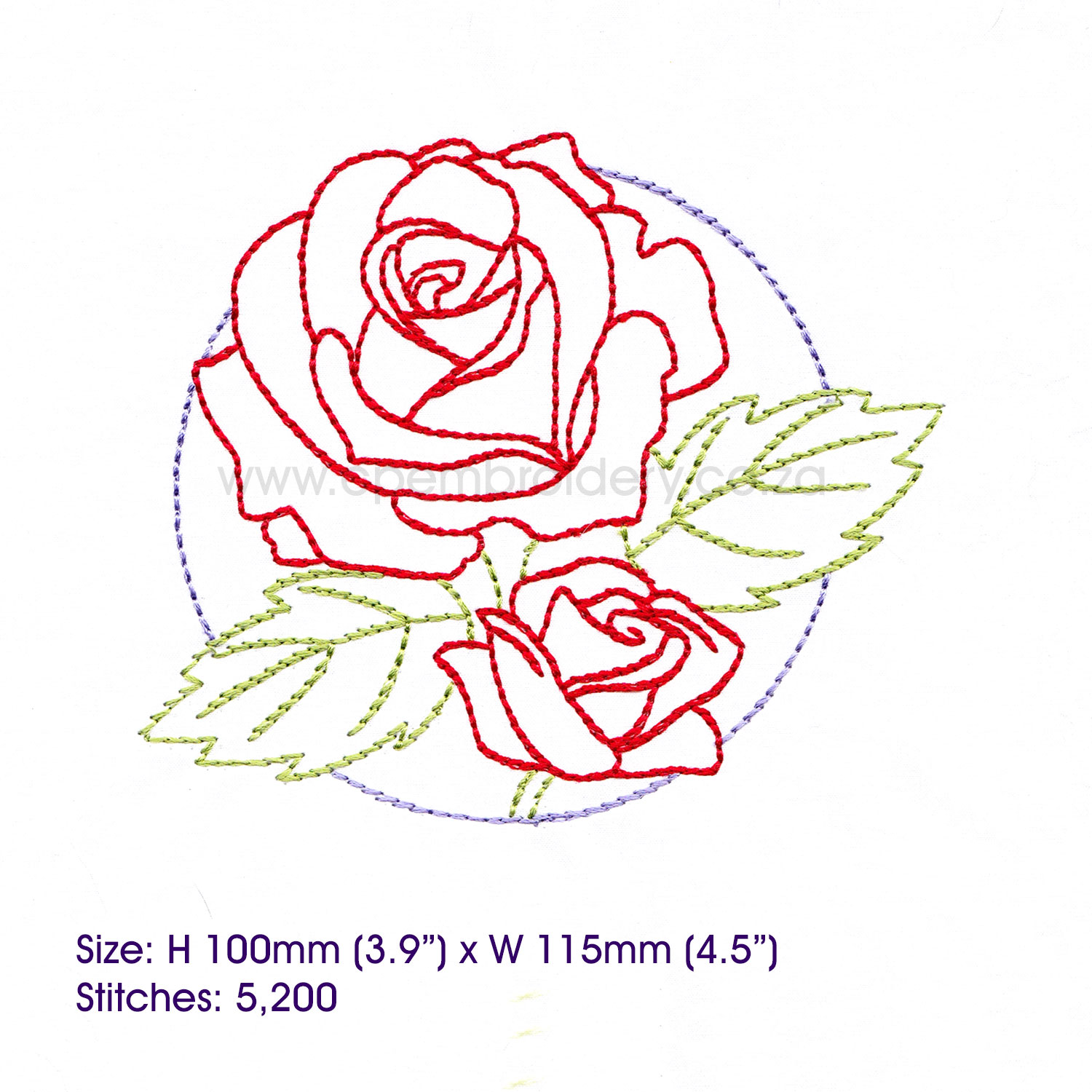 Floral circle rose outline machine embroidery design Floral circle rose outline machine embroidery design