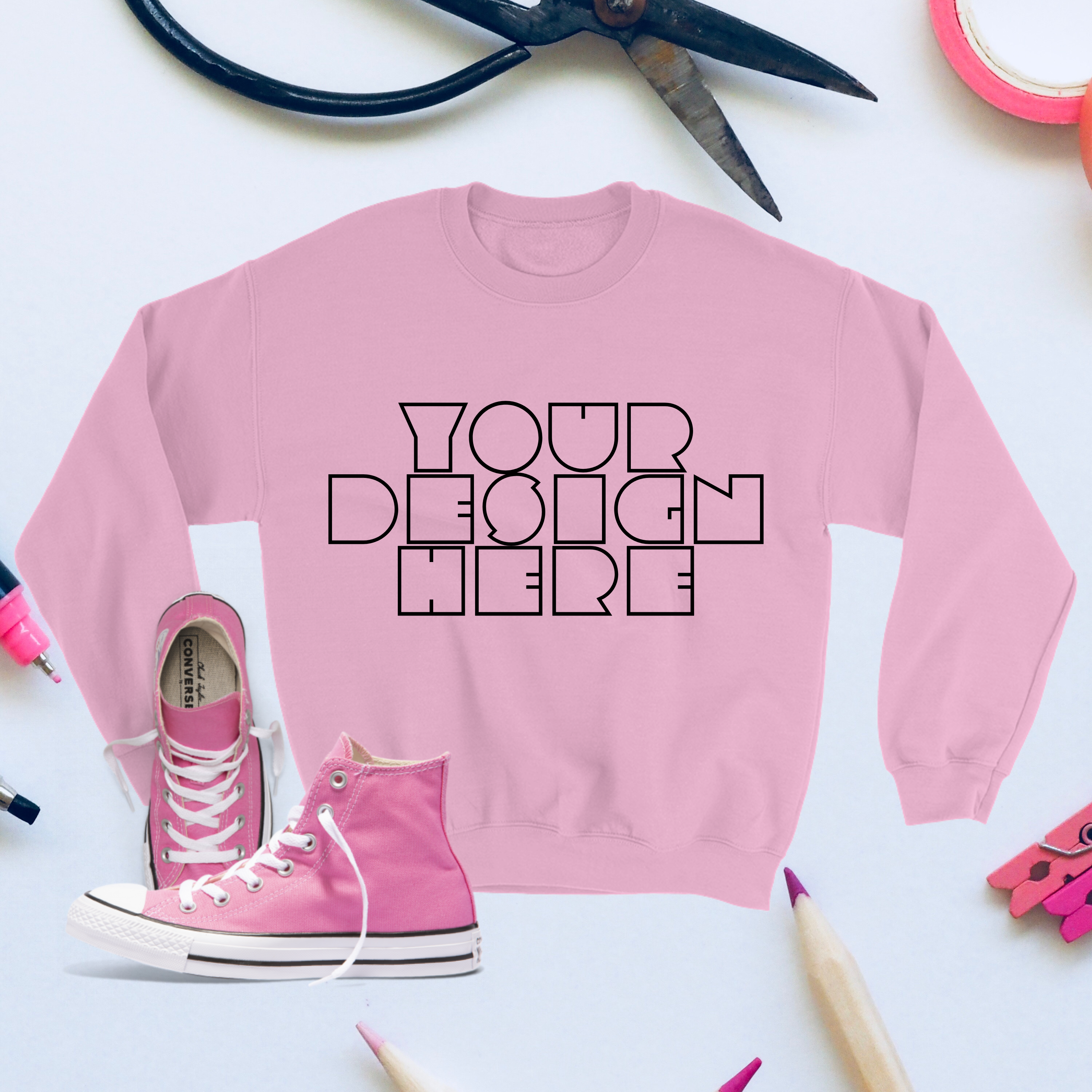 Gildan 18000 Unisex Mockups 9 PNGPSD