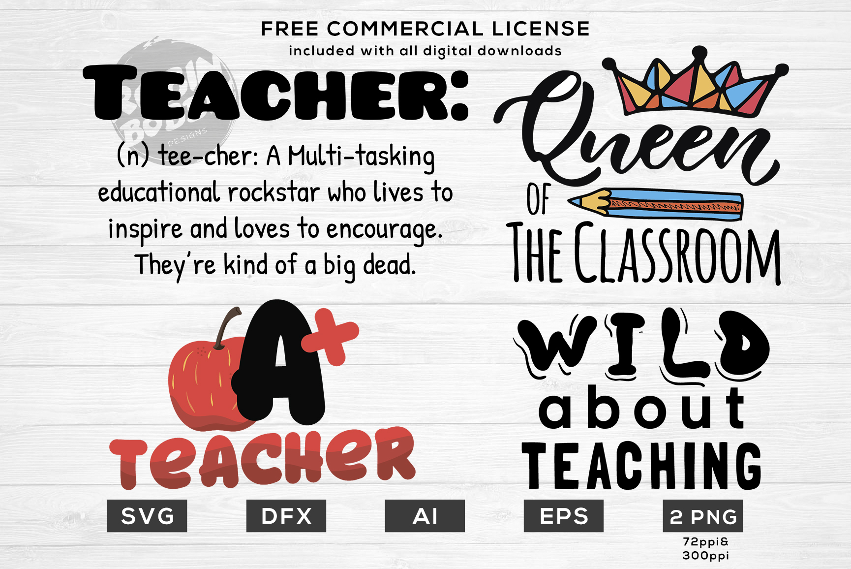 Teacher Life Bundle - Funny Teacher Quotes SVG Files