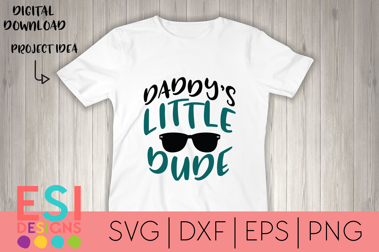 Download Father's Day | Daddy's Little Dude SVG (264187) | SVGs | Design Bundles