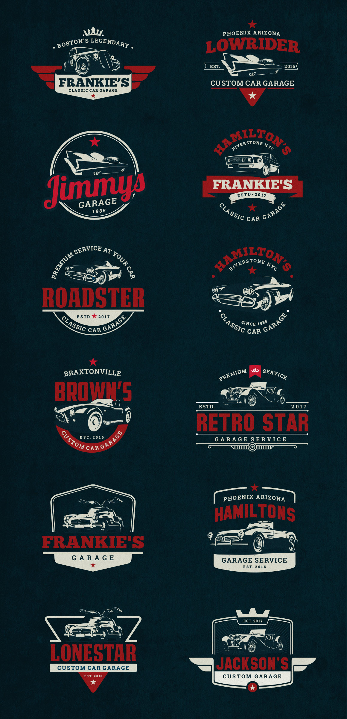 Classic Car Garage Badges & Logos (19560) | Logos | Design ...