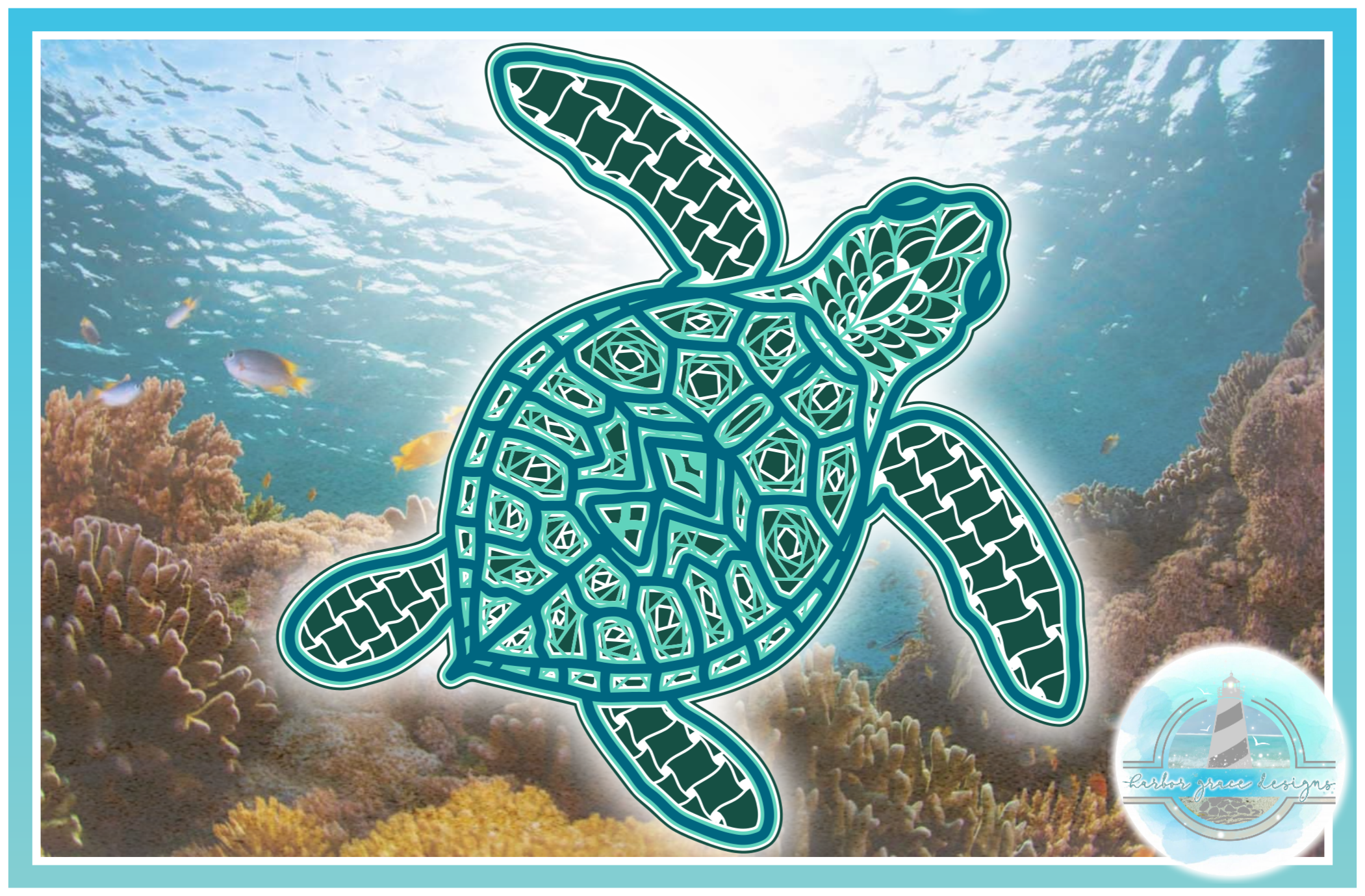 Download 3D Mandala Layered Design | Sea Turtle Mandala SVG file (517182) | Cut Files | Design Bundles