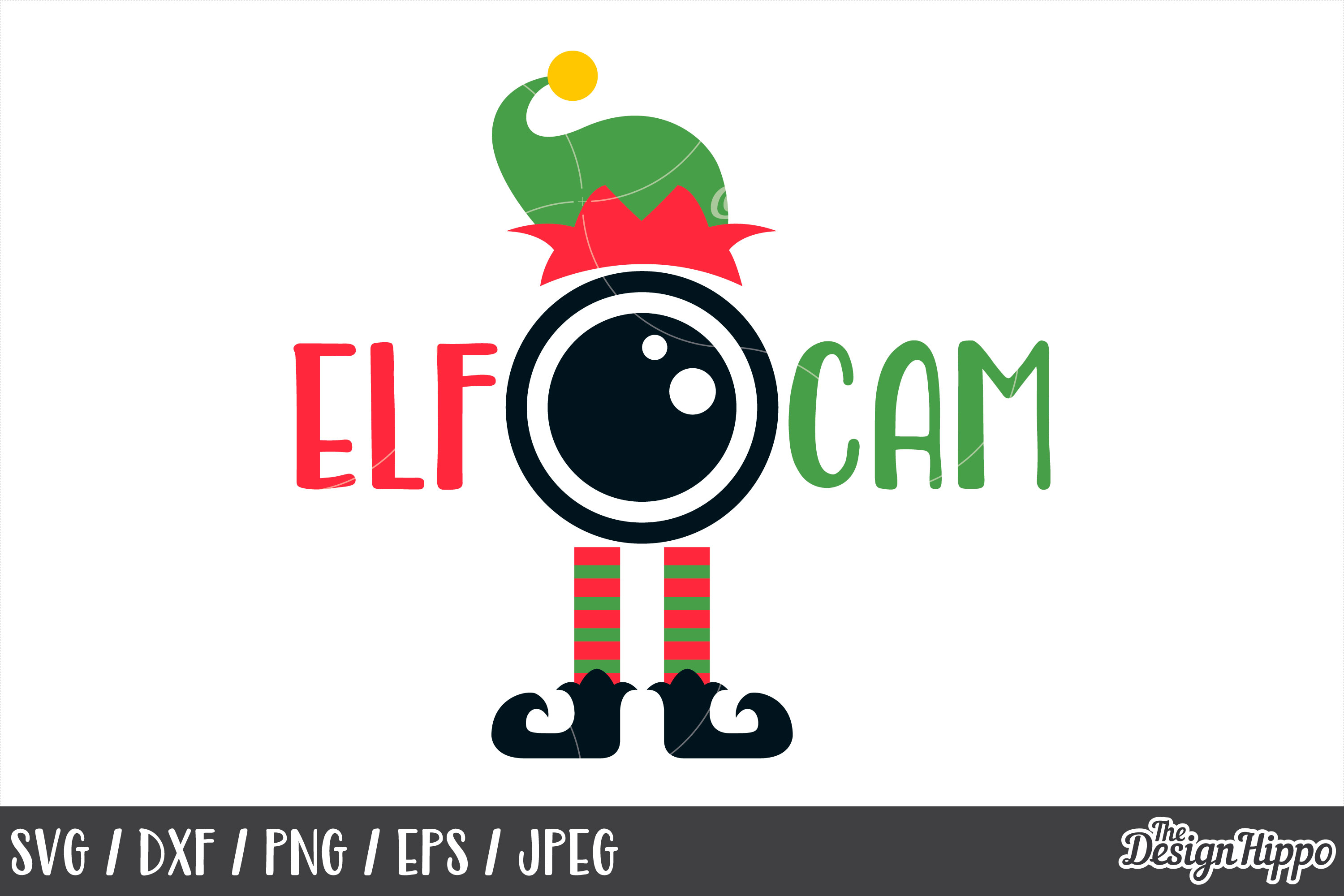 Download Elf Cam, SVG, Christmas, Elf Hat, Elf Feet, PNG, DXF, Files