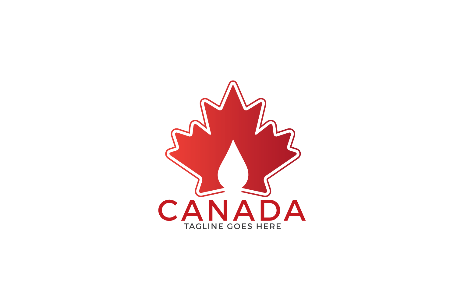Maple leaf Canada logo design. (156522) Logos Design Bundles