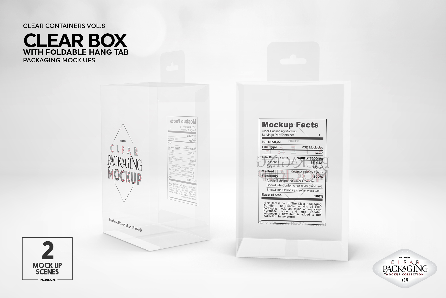 Download VOL.8 Clear Packaging Mockup Collection (256686) | Branding | Design Bundles