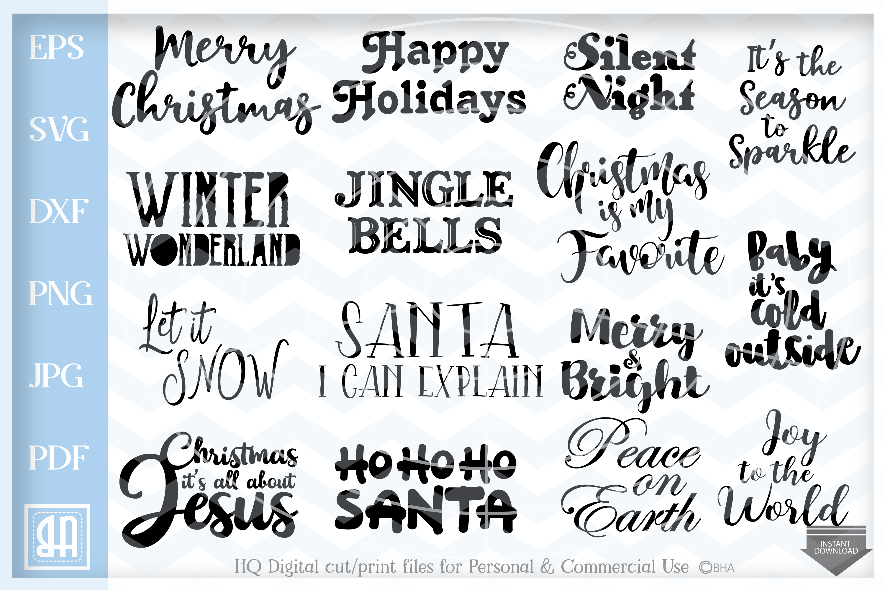 Christmas Sayings Bundle SVG, Christmas Quotes bundle svg