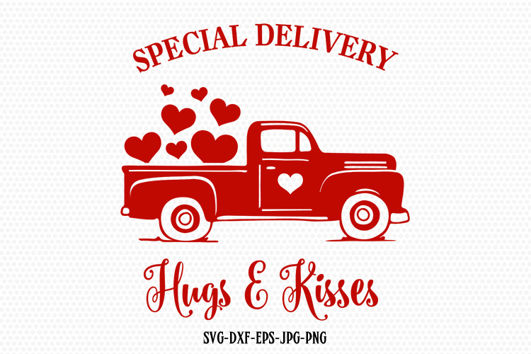 special delivery Valentines Truck, Valentines Day SVG (176200) | SVGs