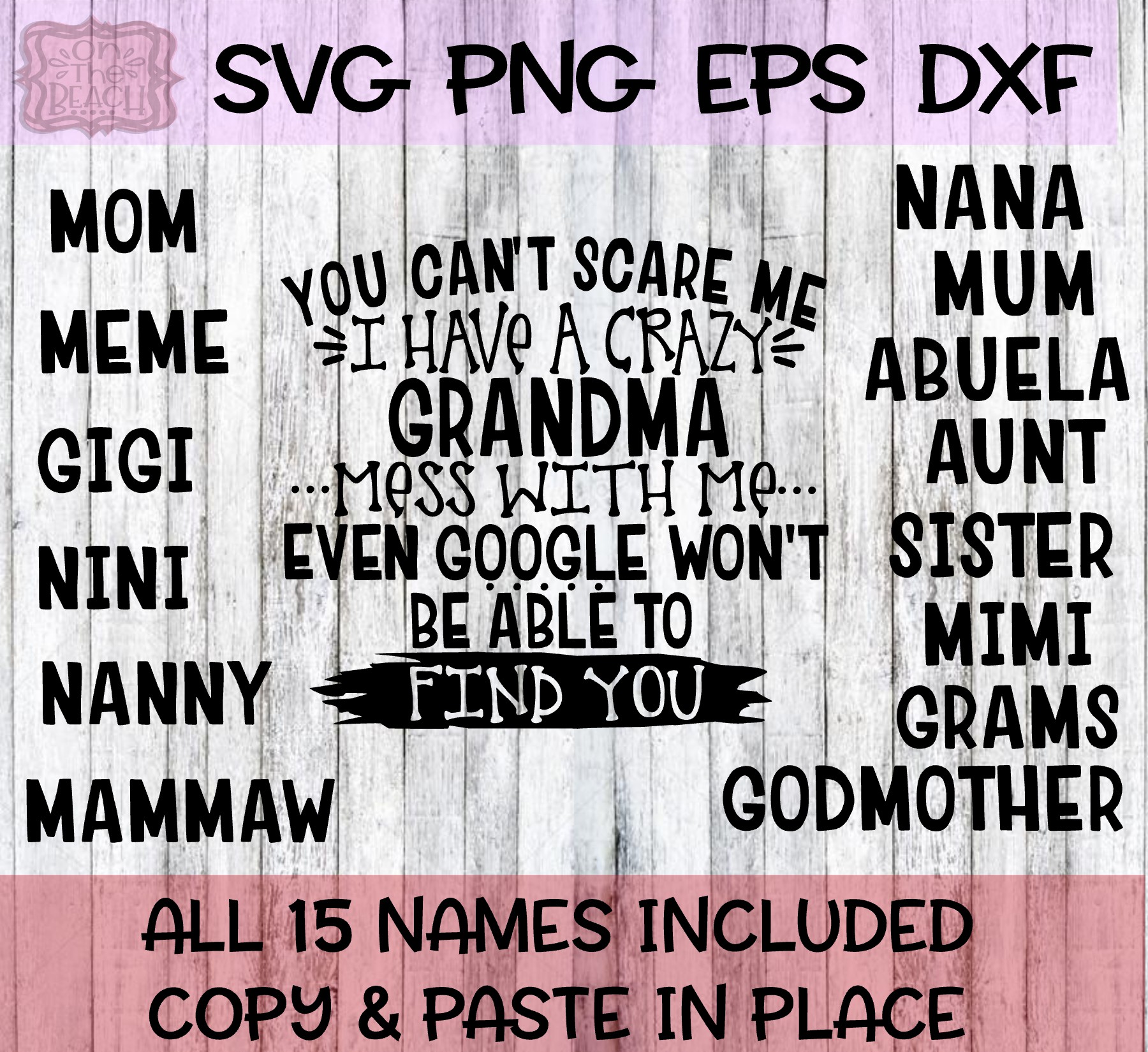 Download You Can't Scare Me I Have A Crazy Grandma (197516) | SVGs ...