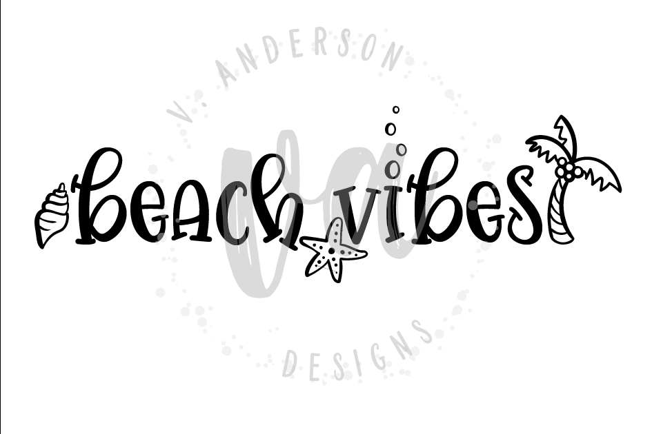 Beach Vibes SVG (199814) | SVGs | Design Bundles