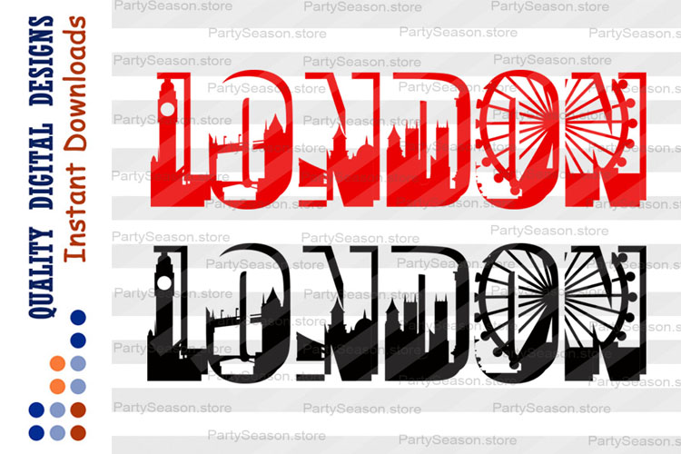 Download London Skyline Svg LONDON sign England Clipart SVG
