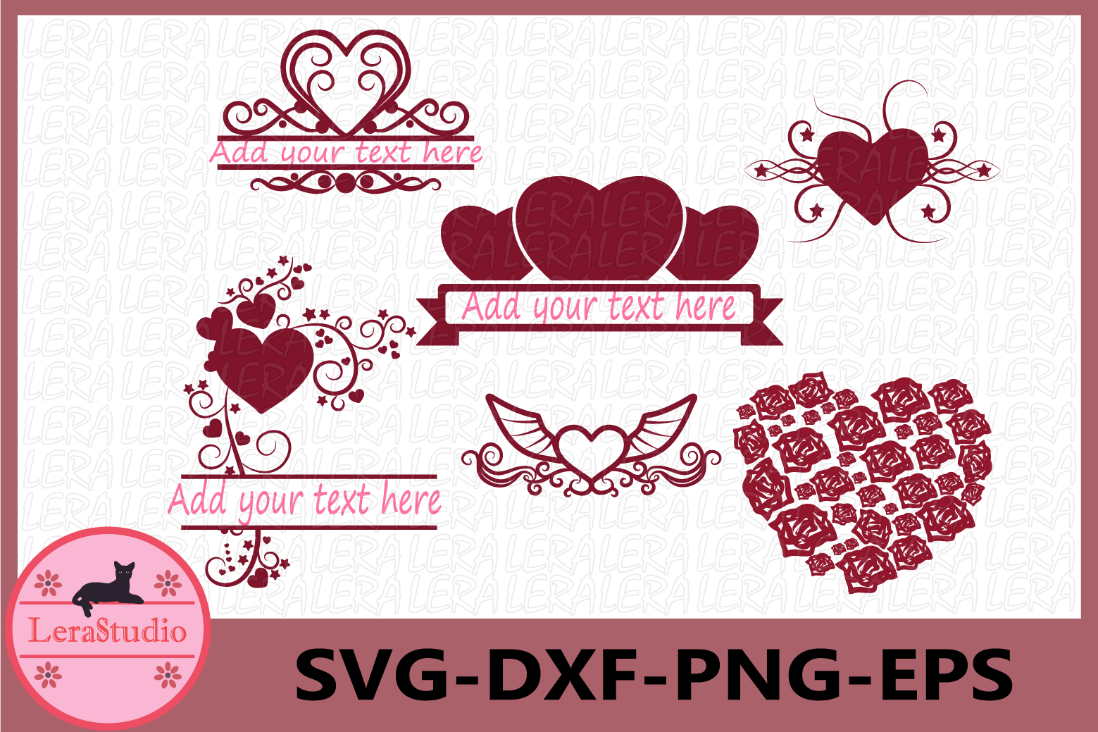 Split Hearts SVG, Hearts SVG, Heart File svg