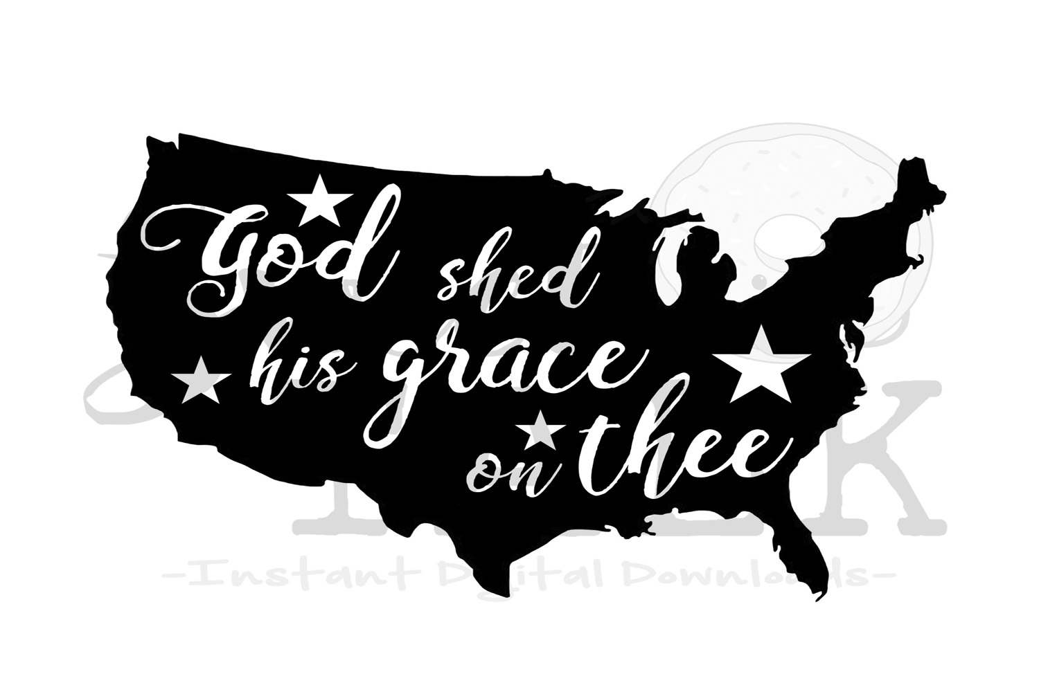 God shed his grace on thee-svg,dxf,png,jpg-Instant Digital Download