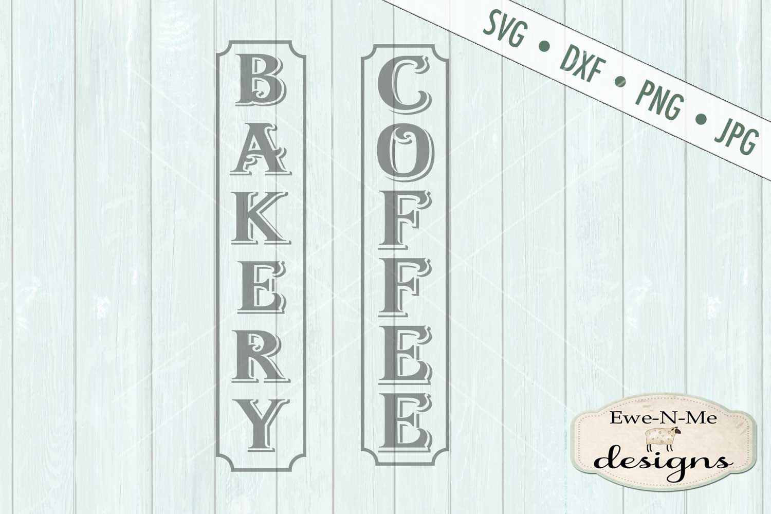 Download Bakery Coffee Vertical Porch Sign SVG DXF Files (237836) | Cut Files | Design Bundles