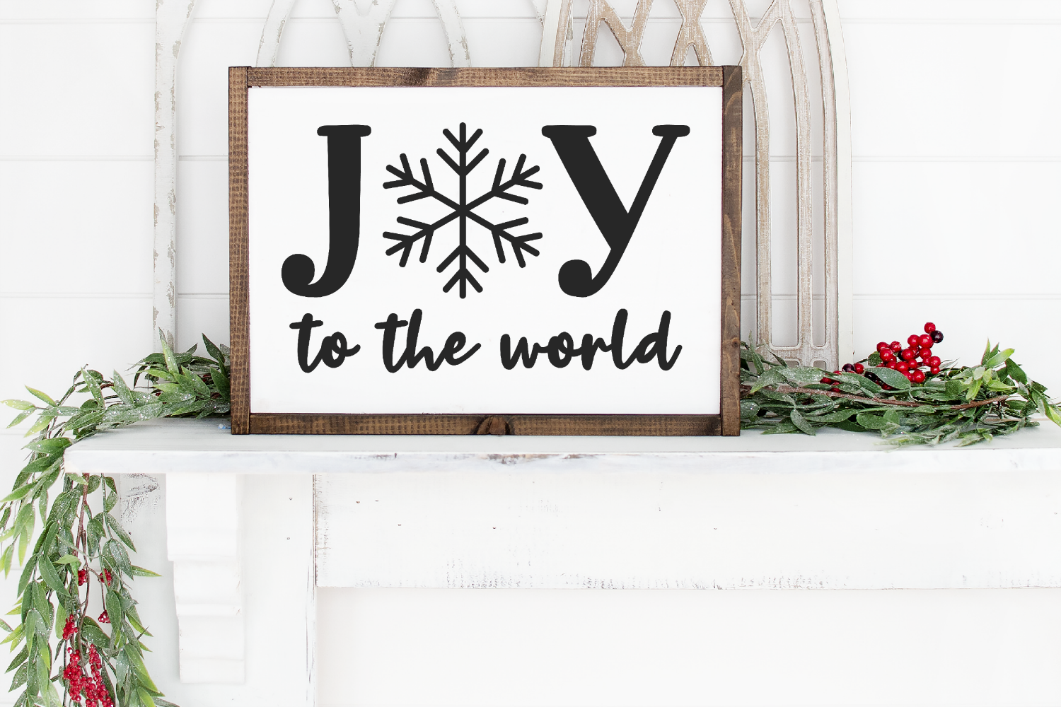 Joy - Joy To The World - Sign - Christmas Joy Bundle SVG