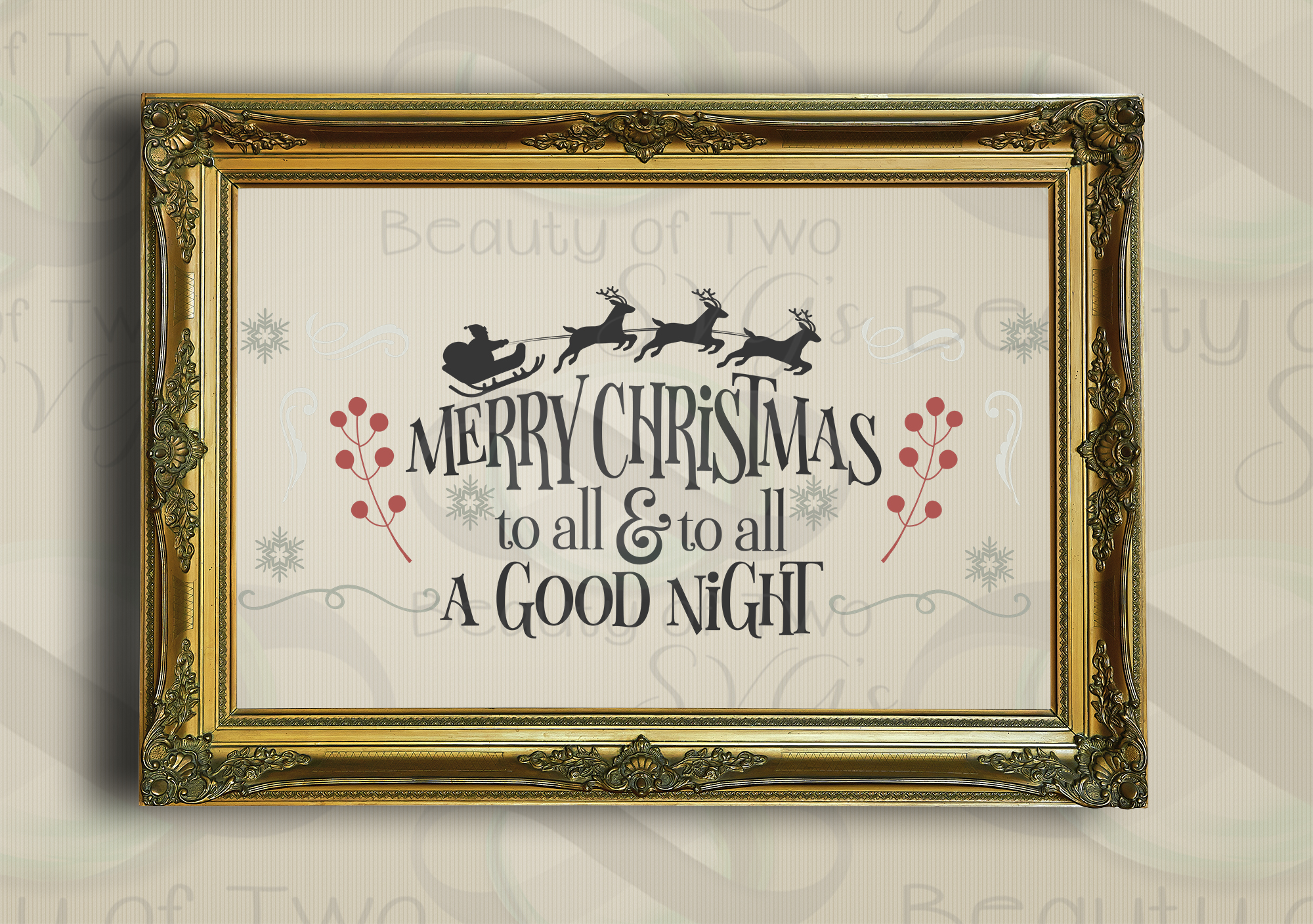 Download Merry Christmas to all Santa Sleigh Farmhouse svg, Santa ...