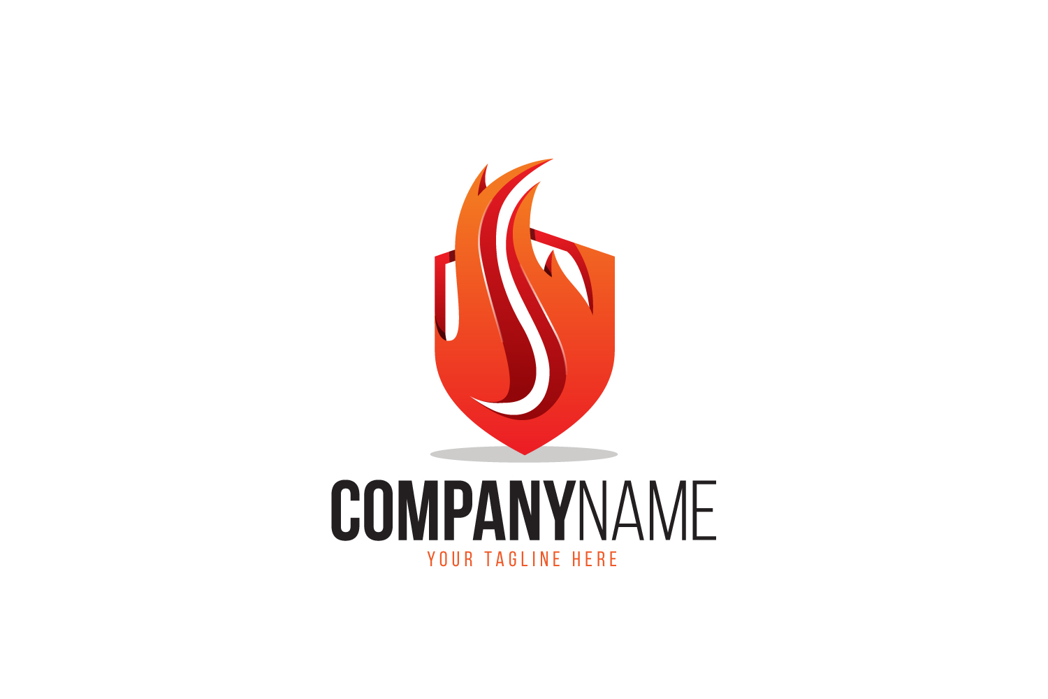 Fire Shield Logo (217836) | Logos | Design Bundles