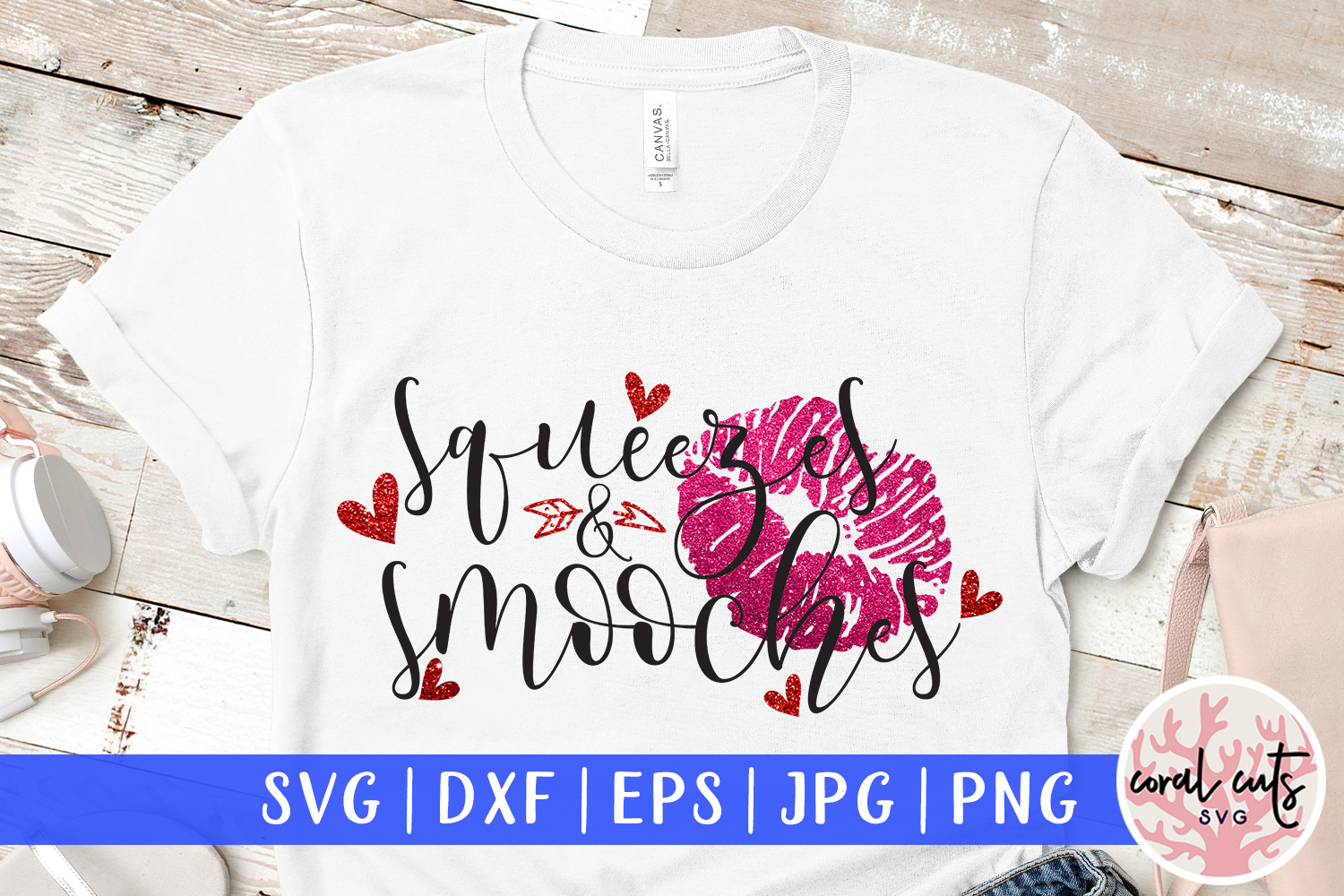 Download Squeezes And Smooches Love Valentine Svg Eps Dxf Png 190682 Cut Files Design Bundles