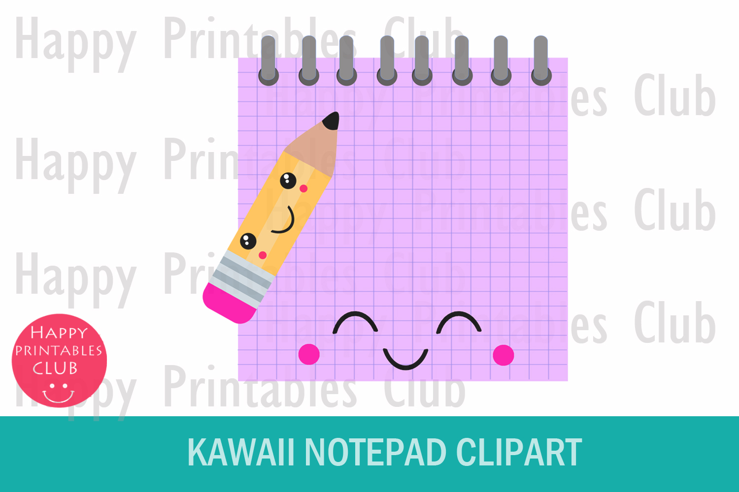 40 Kawaii Notepad Clipart-Notepad Clipart PNG Images