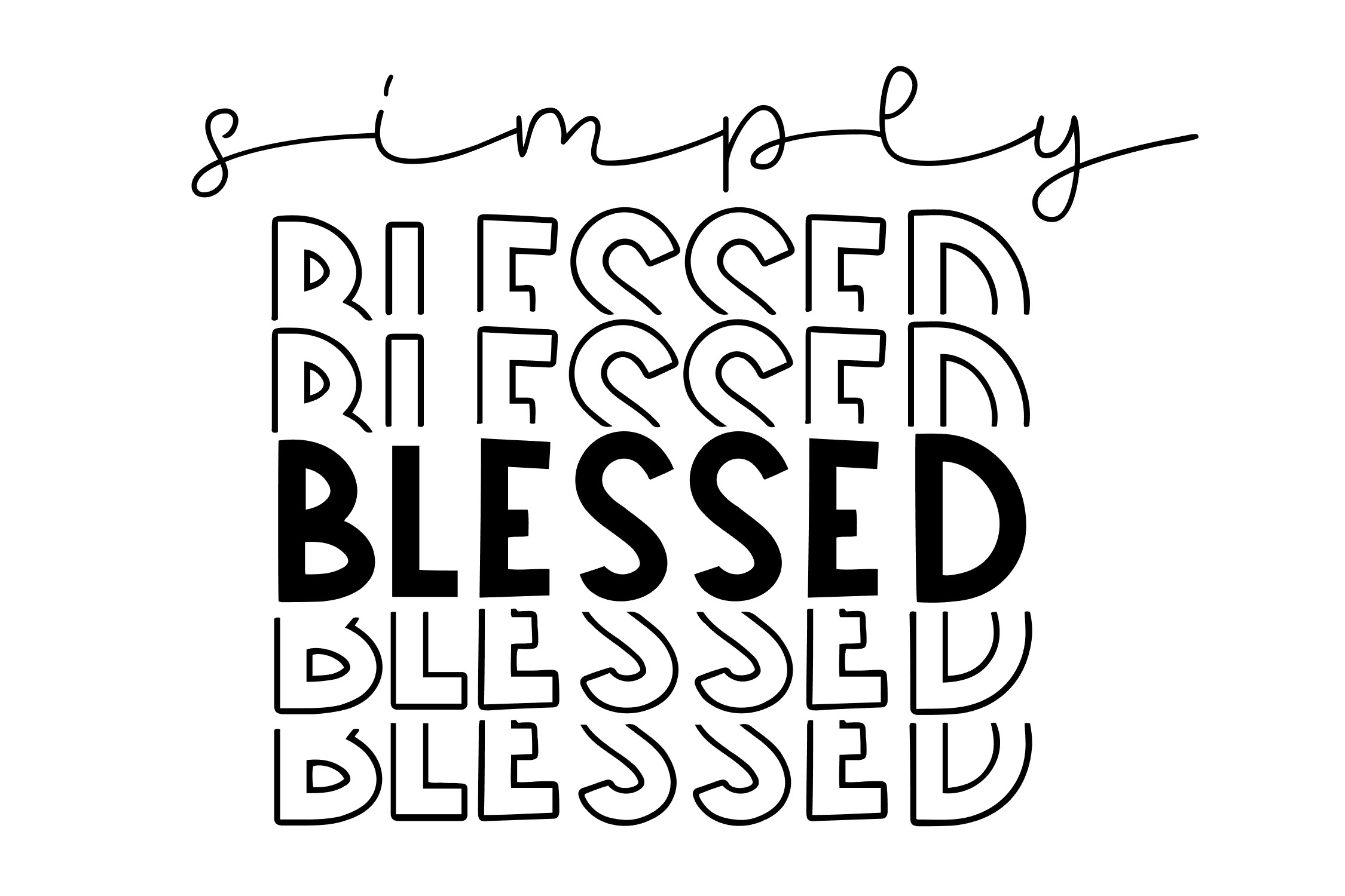 Download Simply Blessed - SVG PNG EPS