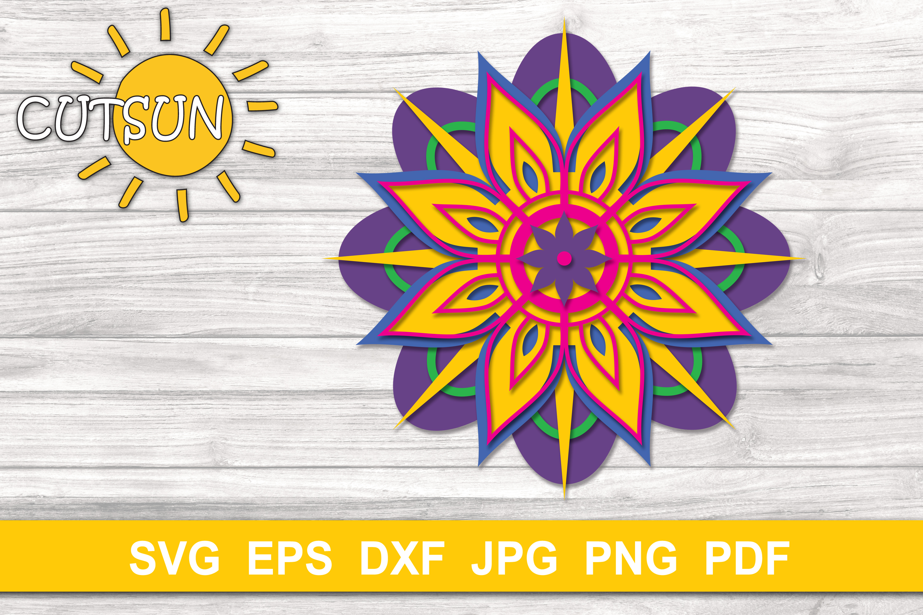 Download Free Diy Svg Files From Images Layered 3d Mandala Svg Files For Crafters Layered Svg Cut File