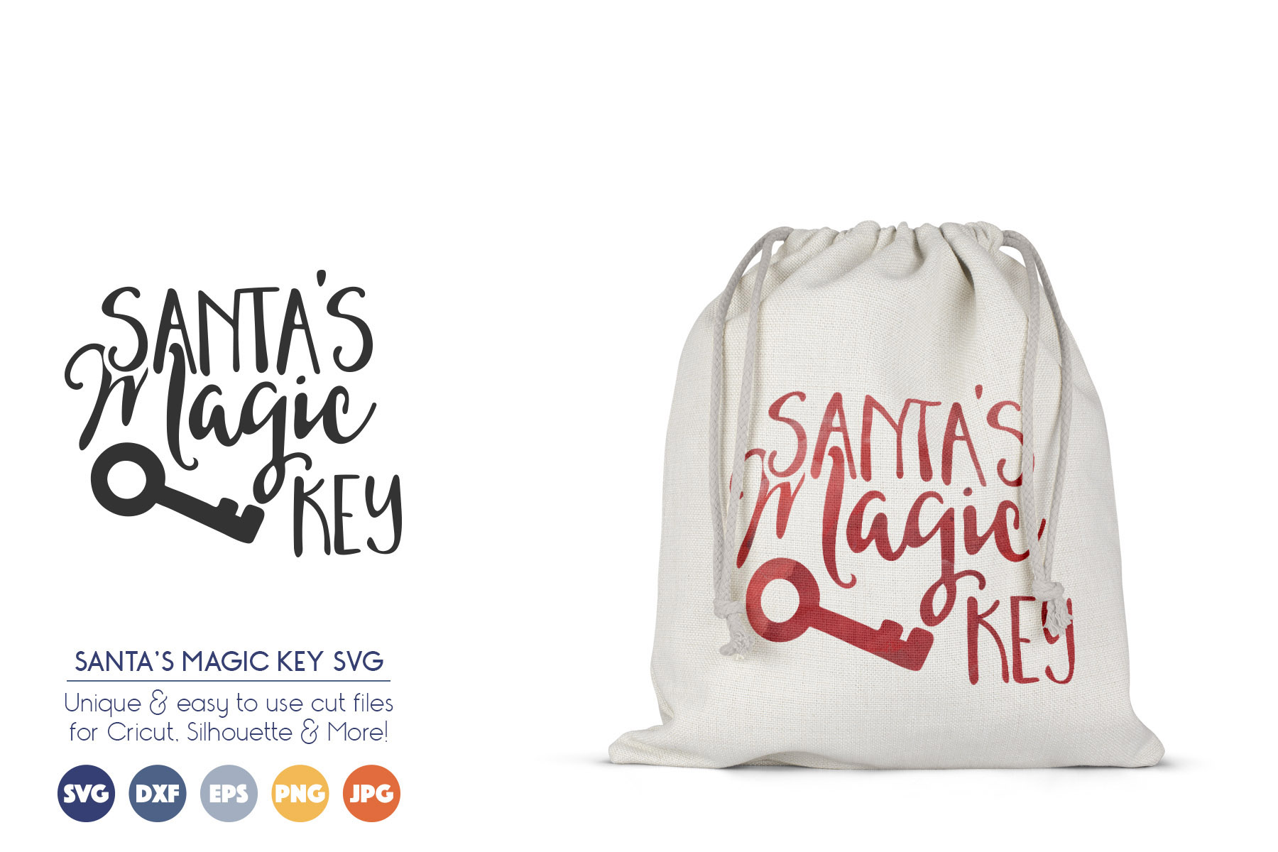 Download Christmas Stamps & Santa Sack SVG Bundle