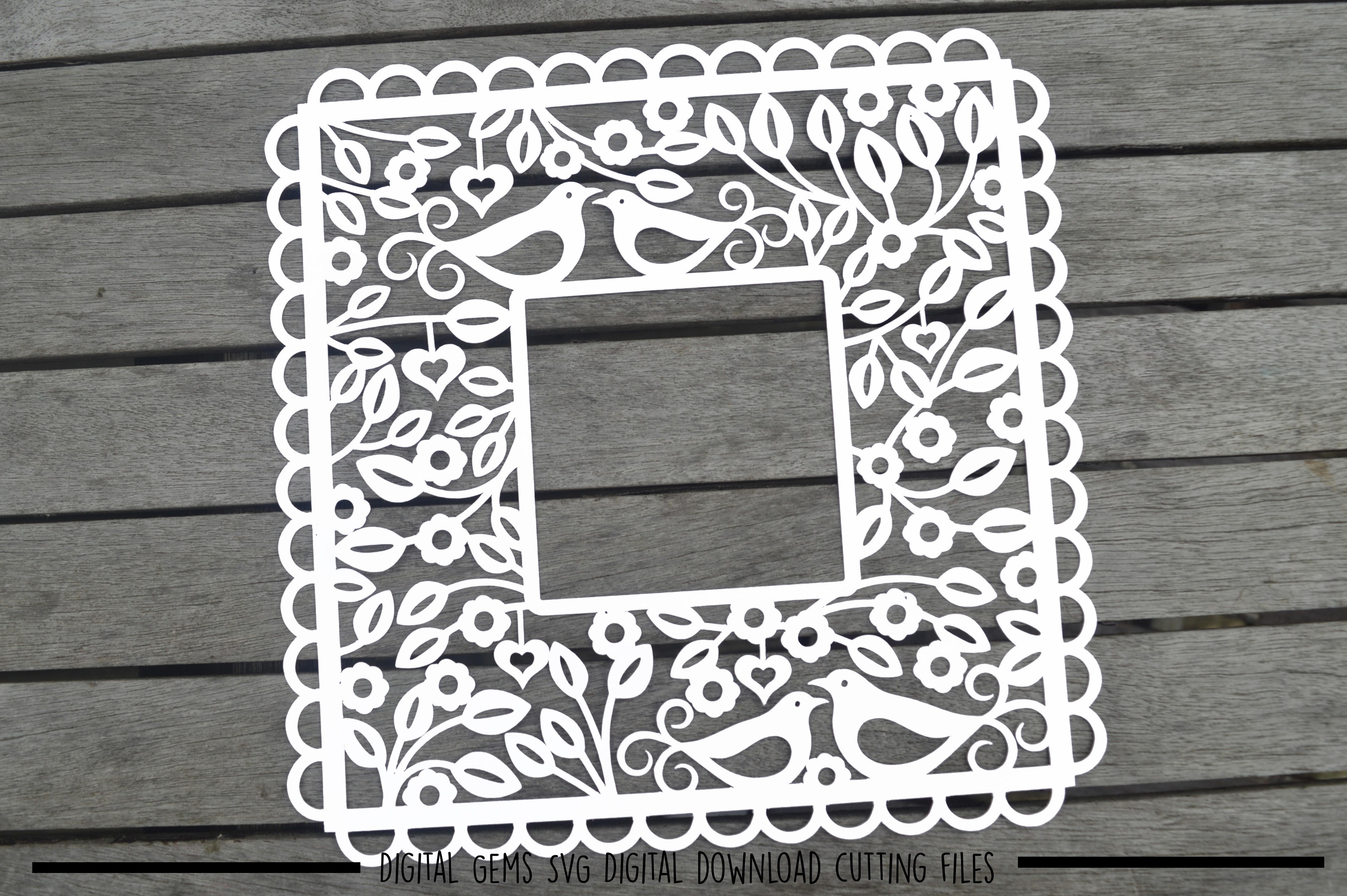 Download Frame paper cut SVG / DXF / EPS files