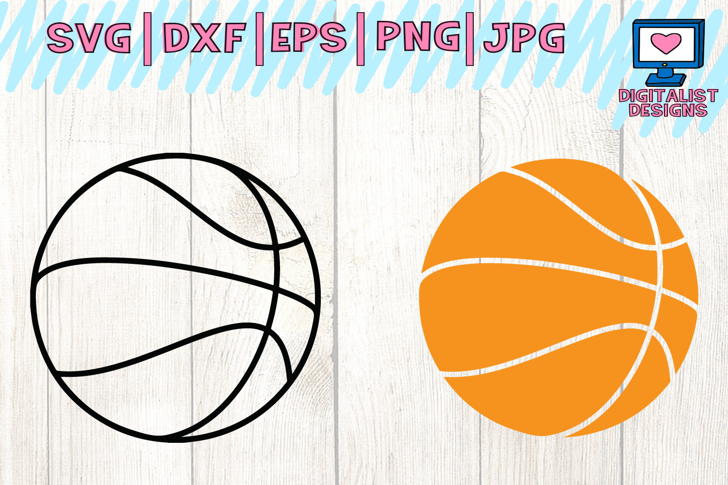 basketball svg, basketball clipart, basketball vector (70341) | Cut