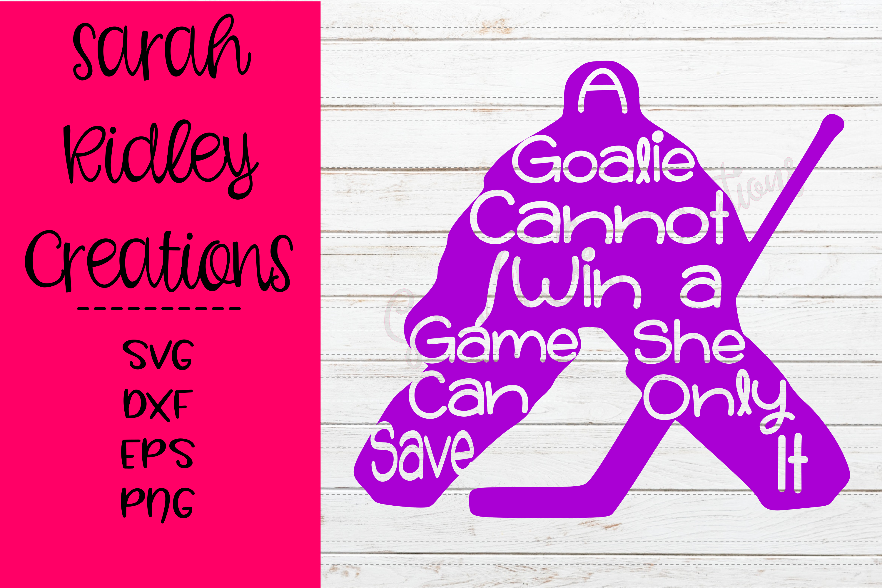 Hockey Svg, Goalie Svg