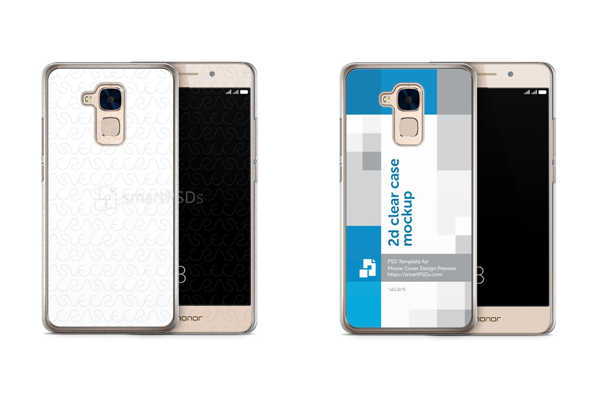 Huawei Honor 5C 2d PC ClearCase Design Mockup 2016 (Front ...