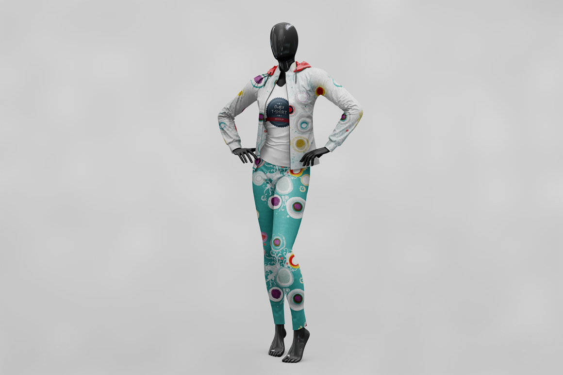 Download Female Sport Outfit Vol.3 Mockup