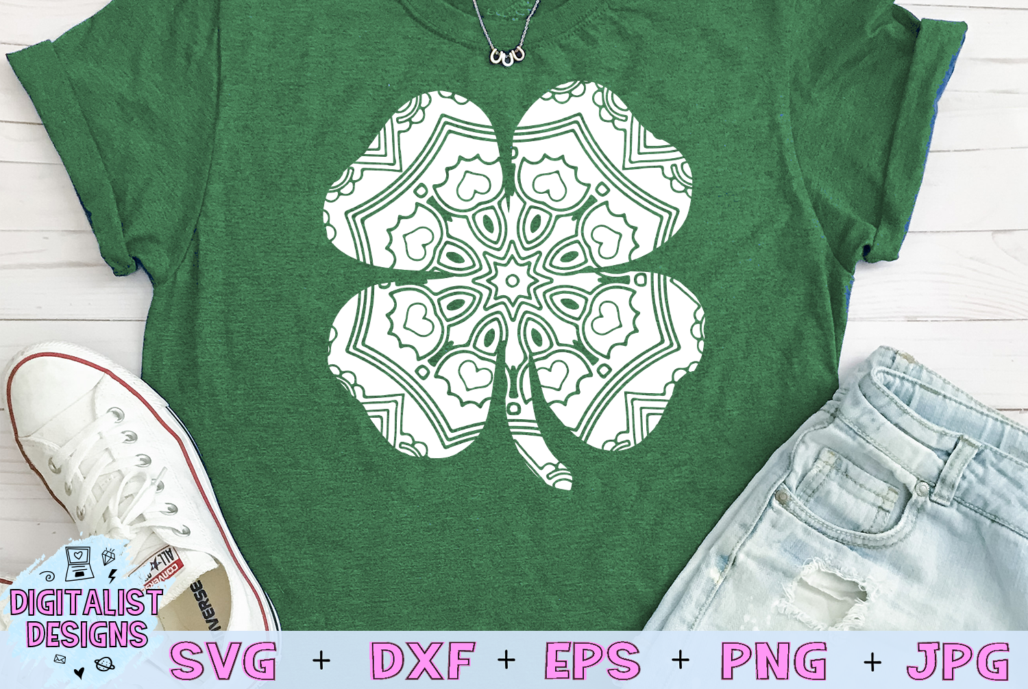 Download mandala svg, clover svg, st patricks day svg