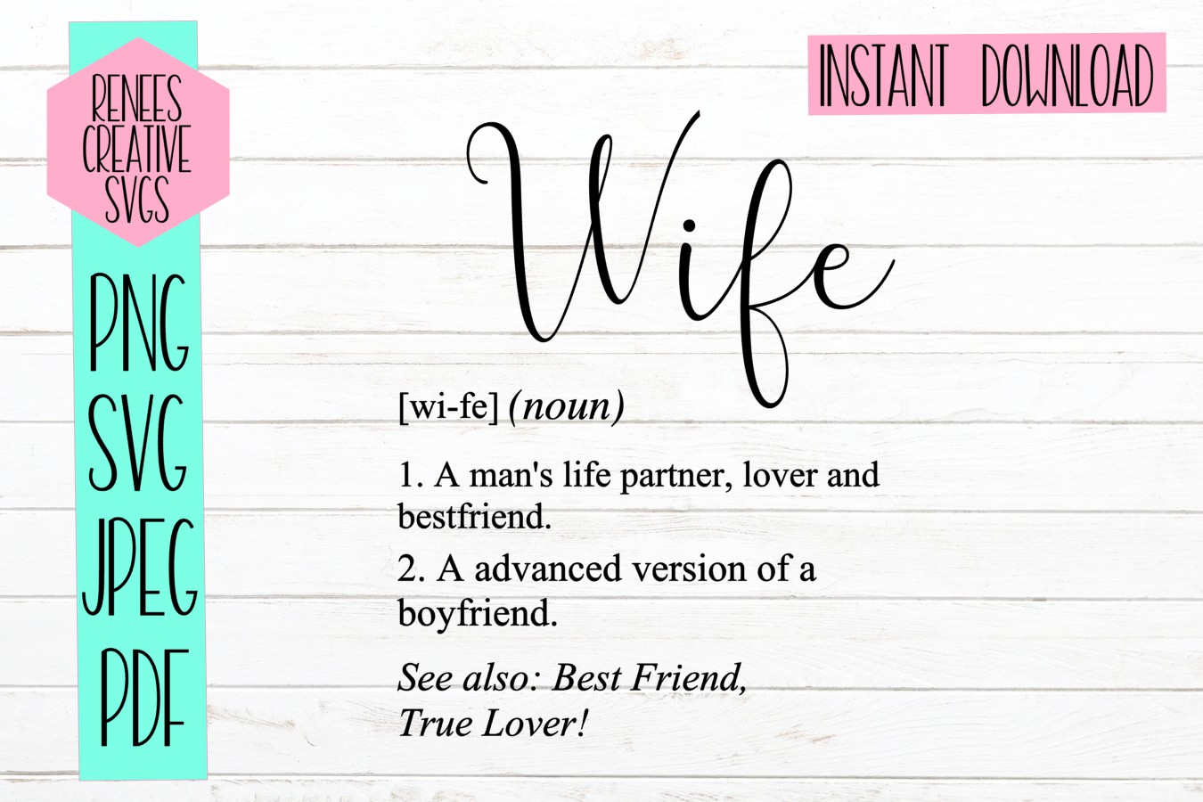 Wife Definition Quote SVG Cutting File 310570 SVGs Design Bundles