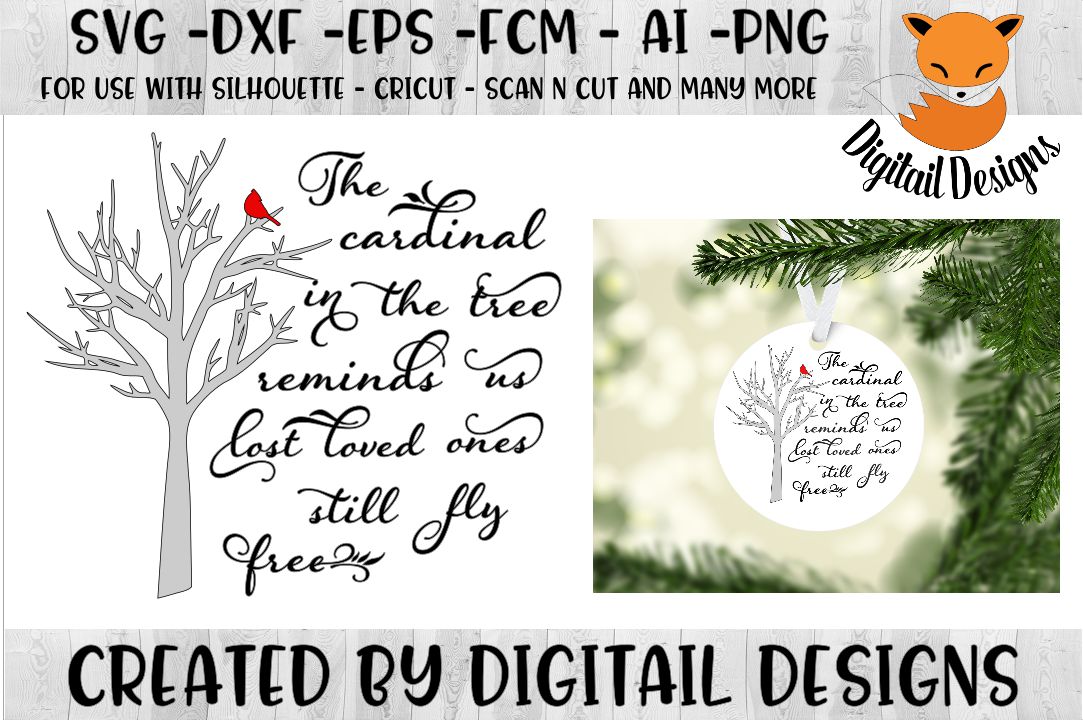 Download Cardinal Memorial SVG for Silhouette, Cricut (167238 ...