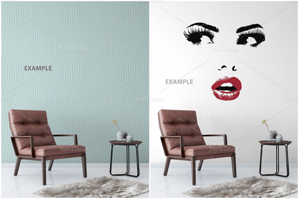 Download Wall Mockup - Bundle Vol. 1 (15373) | Mock Ups | Design ...