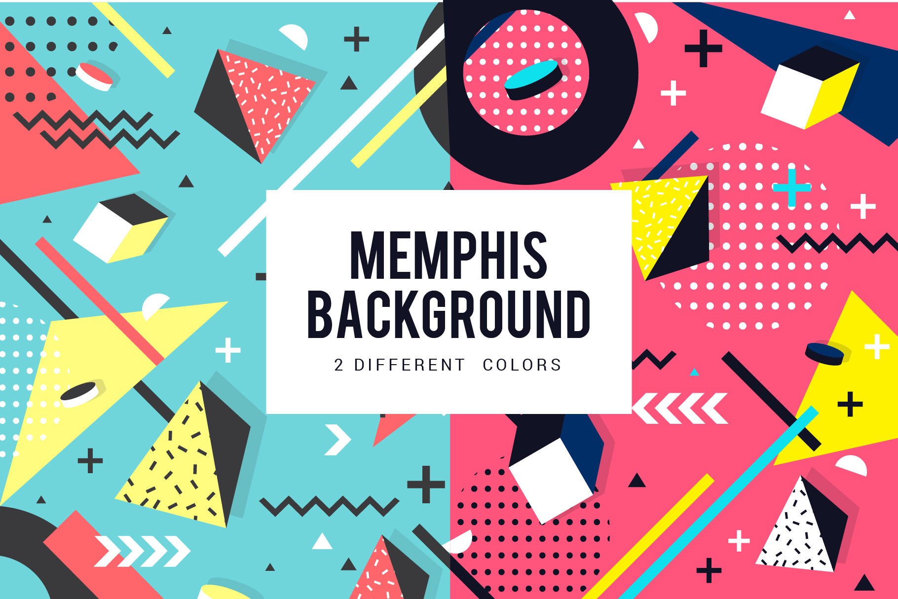 Memphis geometric background