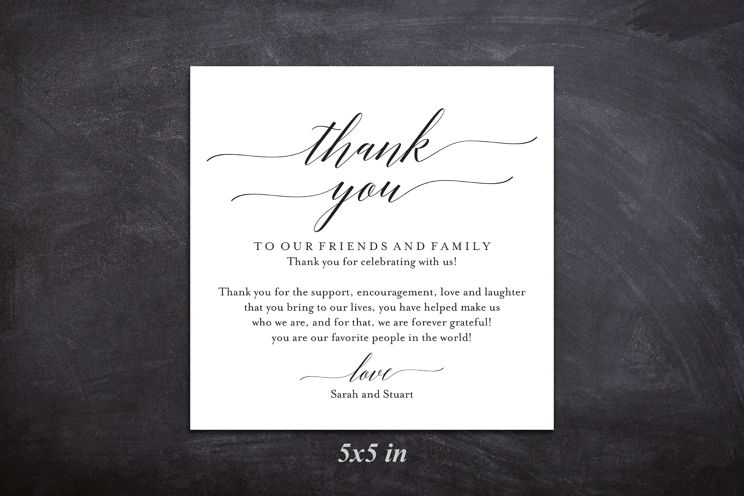 Wedding Thank You Card, Thank You Printable, Wedding Table (355768 ...