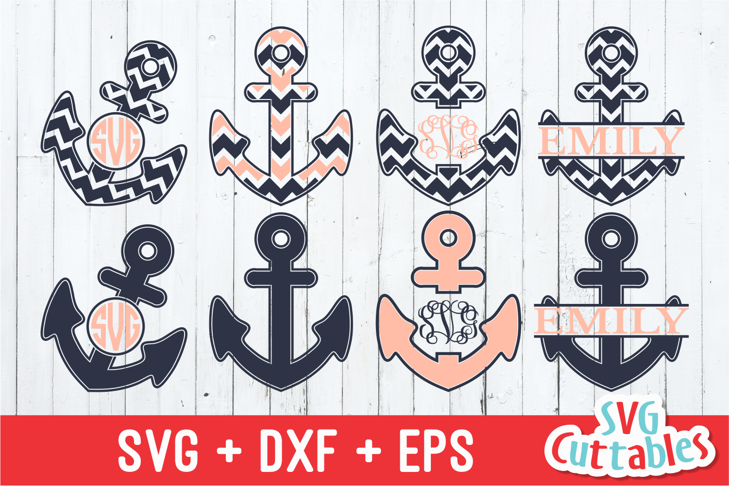 Download Anchor Svg Anchor Monogram Frames 73410 Cut Files Design Bundles