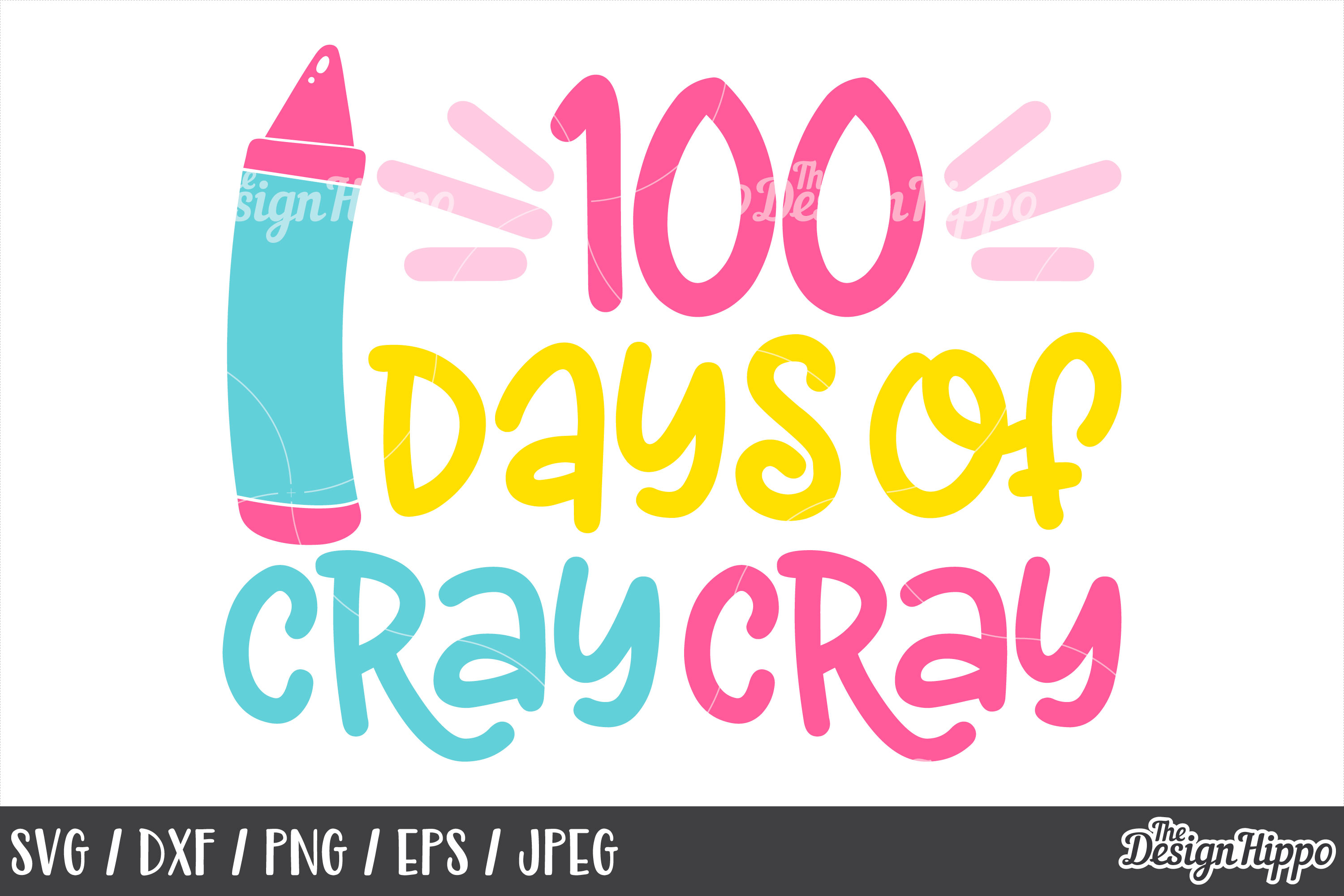 100 Days of School, SVG, 10 Designs Bundle, PNG, Cut files ...