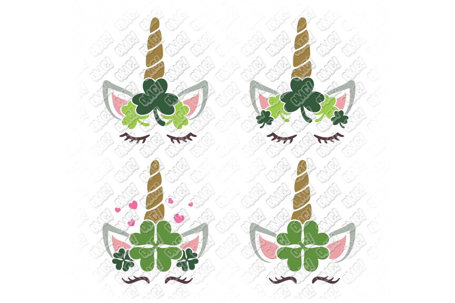 Download St Patricks Day Unicorn SVG in SVG, DXF, PNG, EPS, JPEG