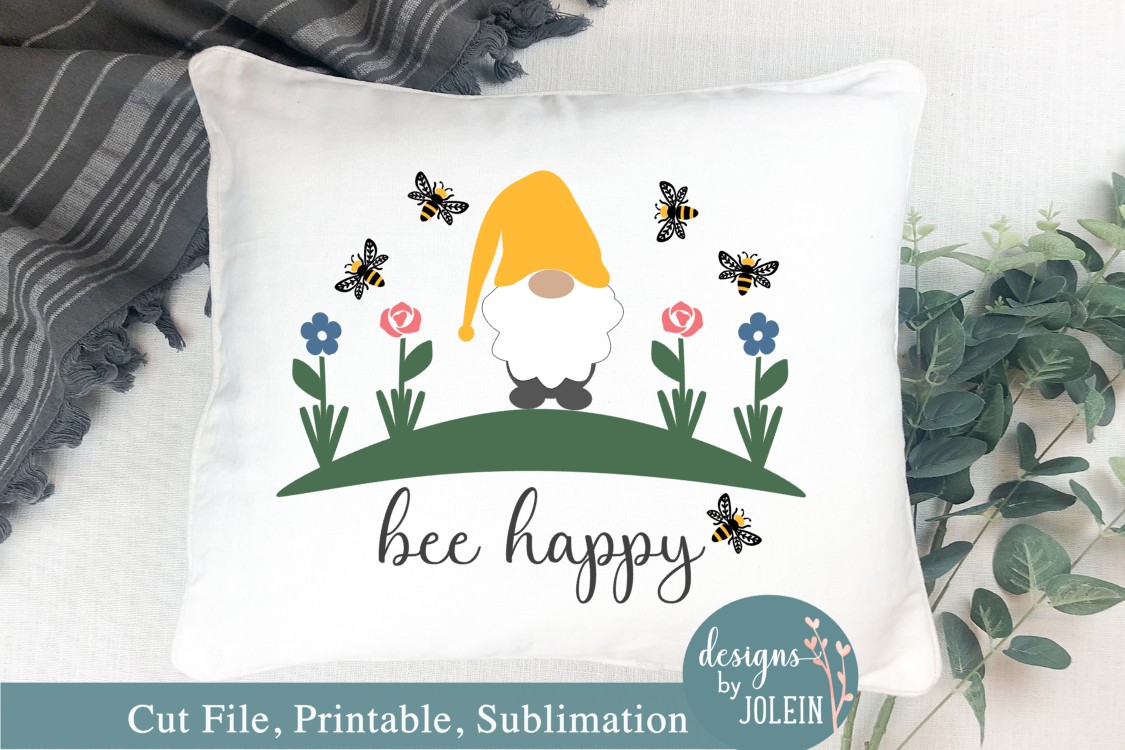 Download Bee Happy Gnome SVG, Sublimation, Farmhouse, JPEG