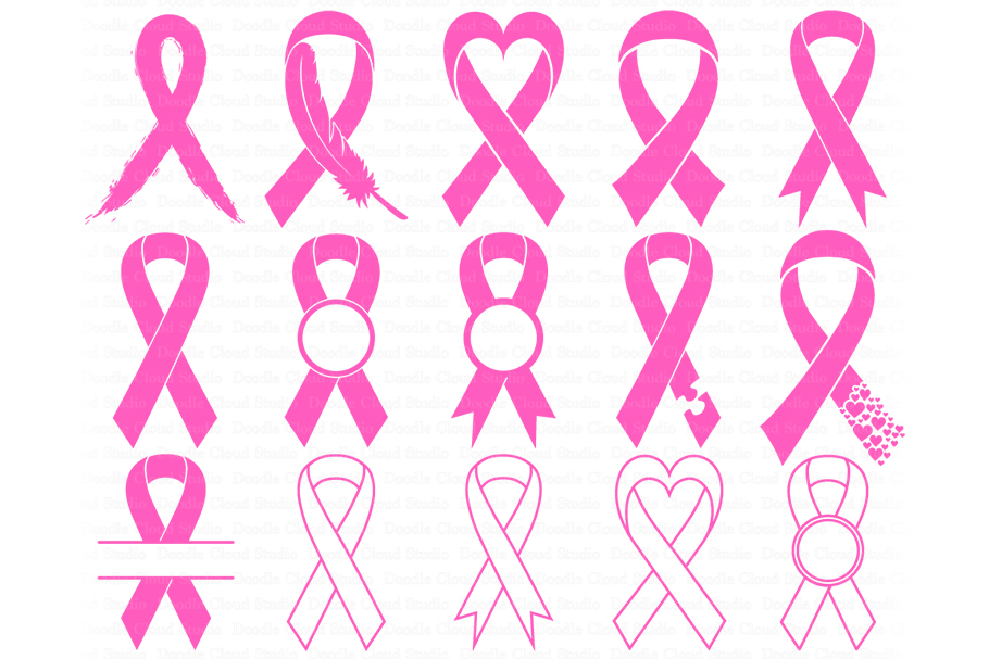 Awareness Ribbon SVG, Ribbon Cancer SVG Files, Breast ...