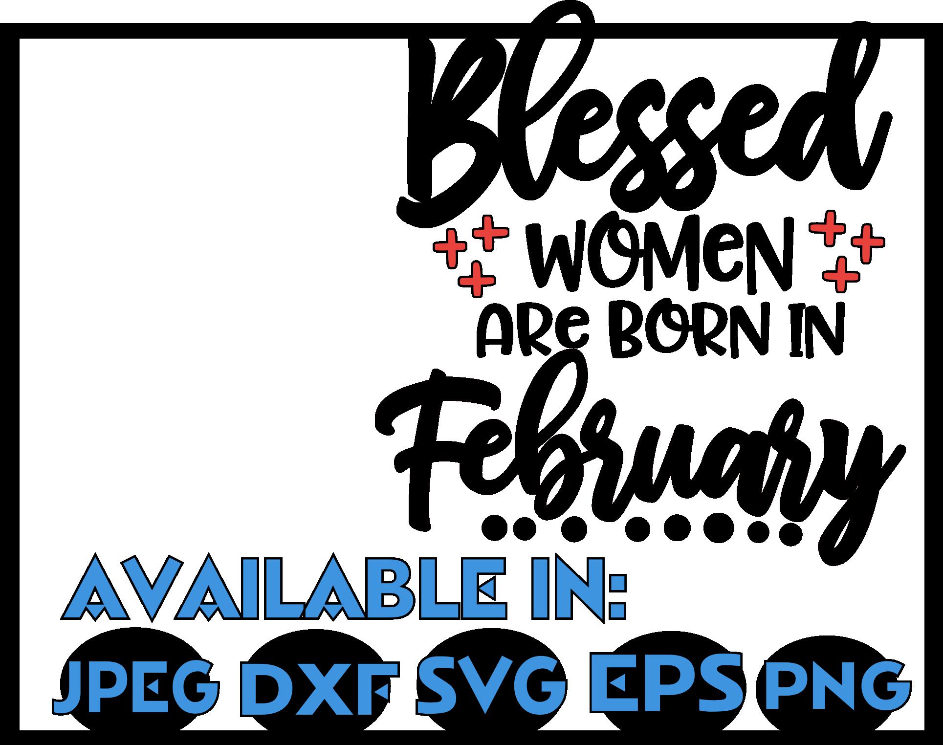 Download February SVG DXF JPEG Silhouette Cameo Cricut birthday ...