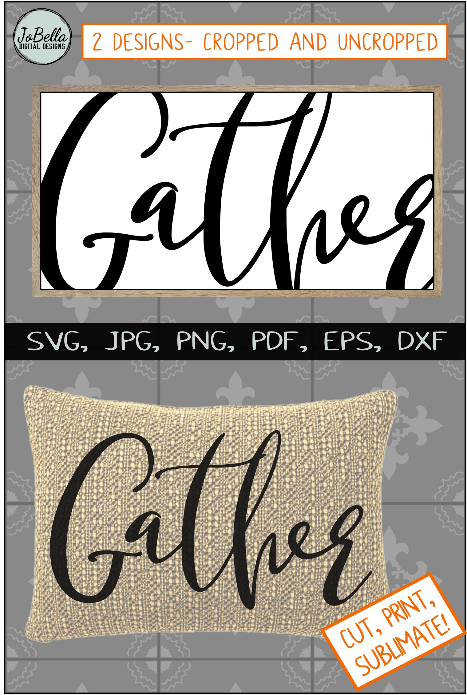 Oversized Gather SVG, Sublimation PNG & and Printable (304281) | SVGs | Design Bundles