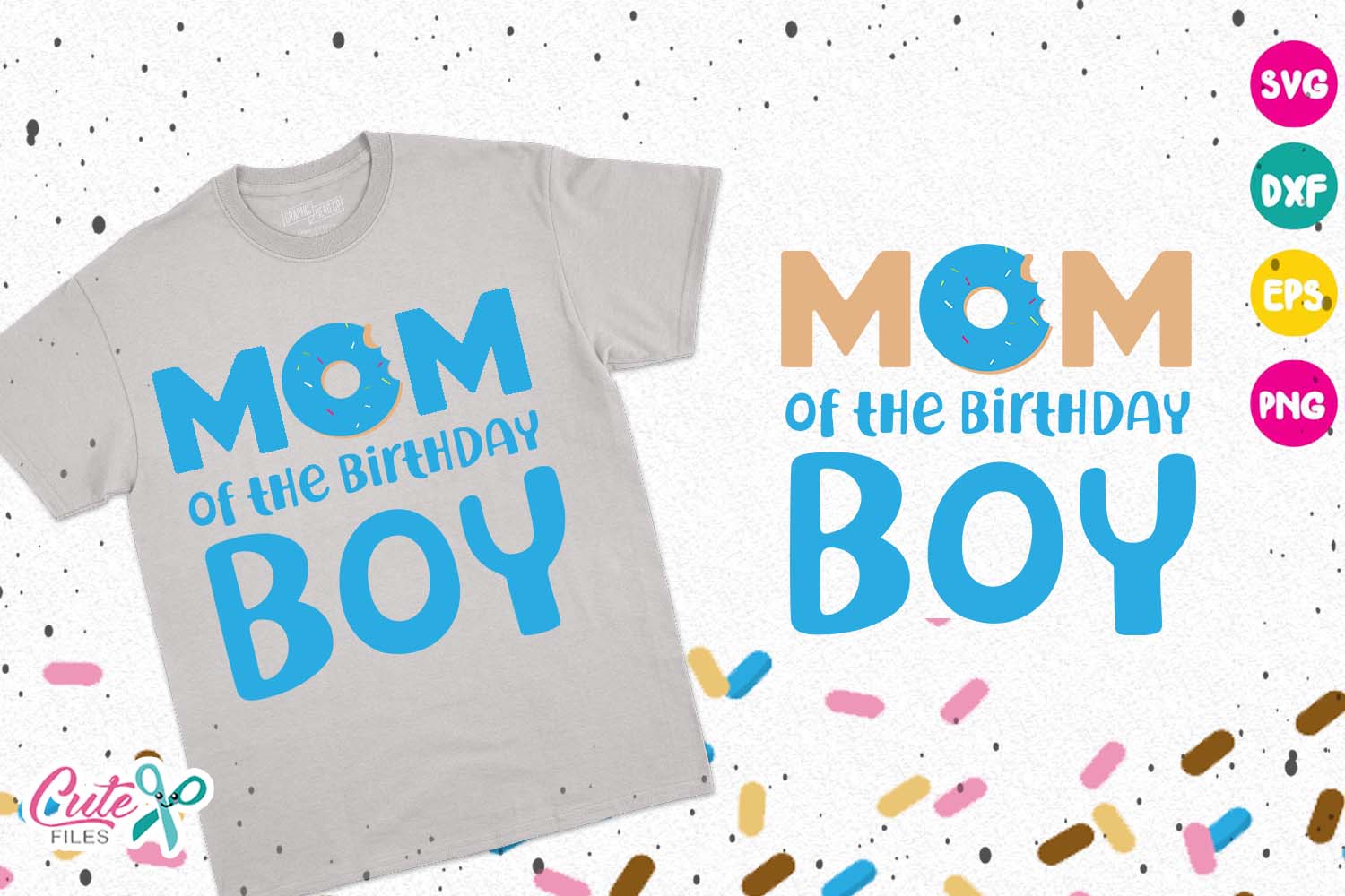 Download Mom of the birthday boy, donut birthday boy svg