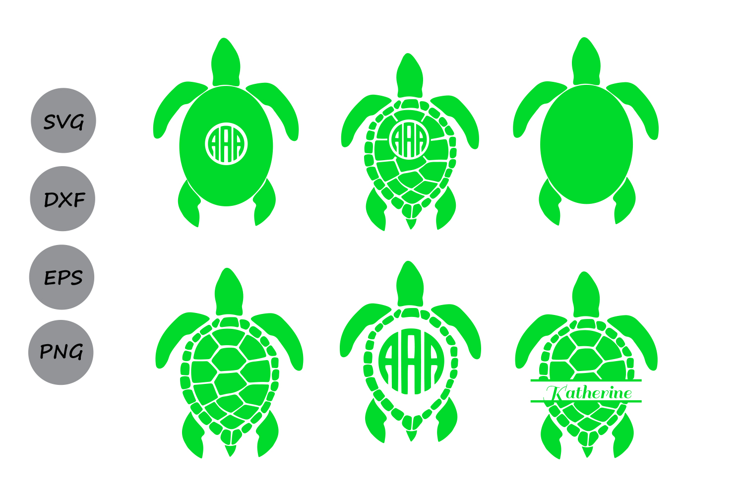 Download Sea Turtle Monogram SVG, Sea Turtle SVG, Sea Turtle ...