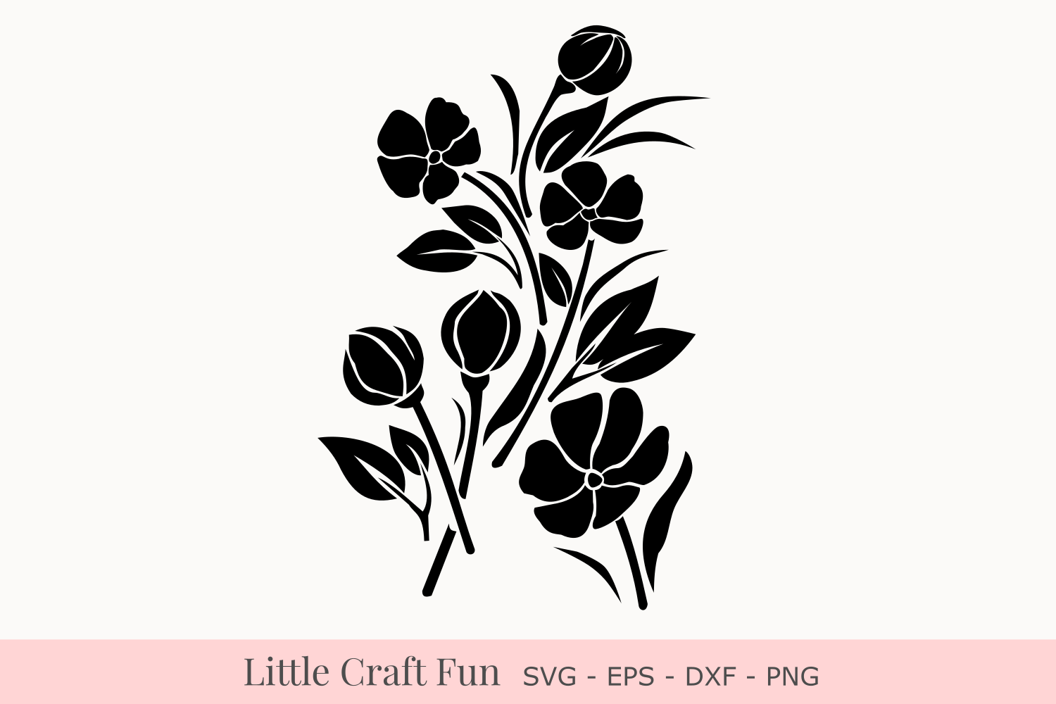 Download Flowers Silhouette Svg, Florals Silhouette Svg, Silhouette