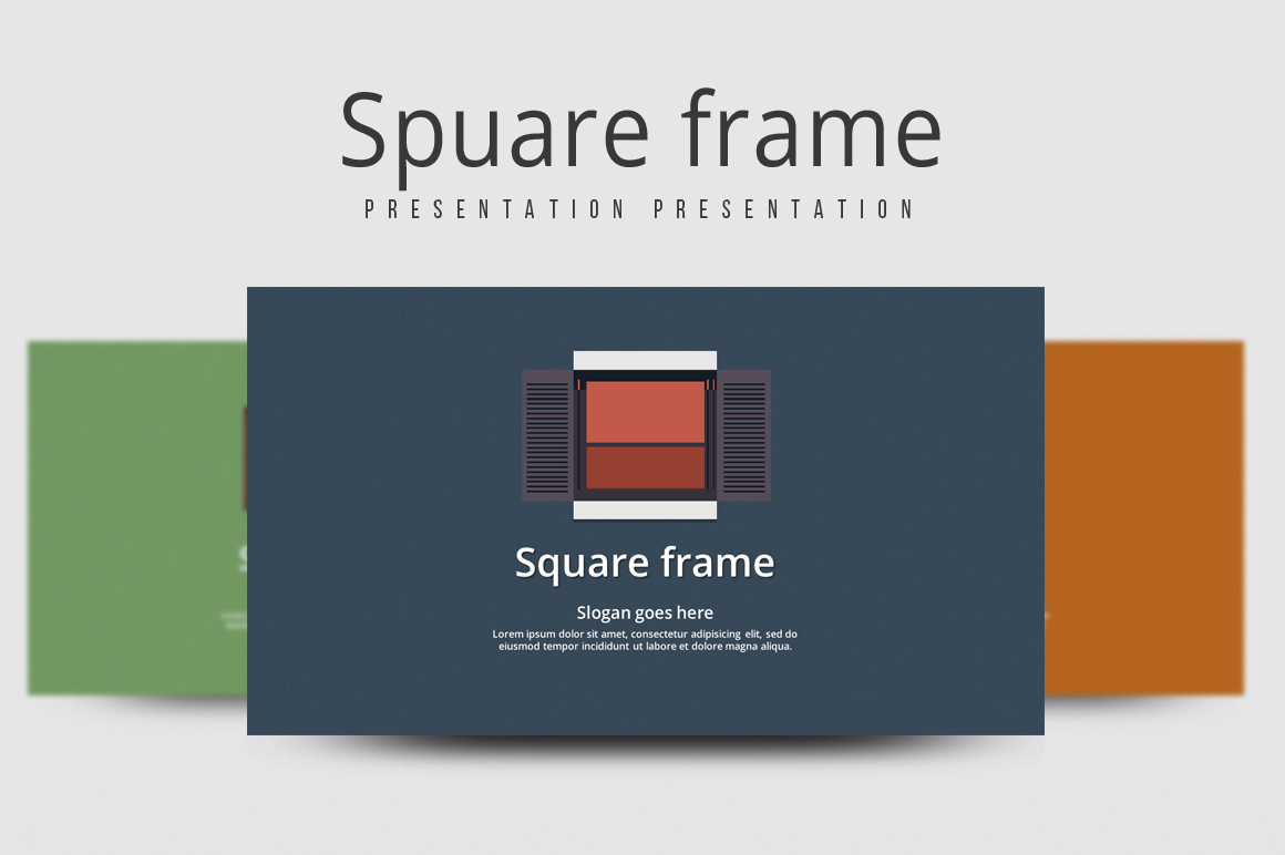 create a new presentation based on the frame template